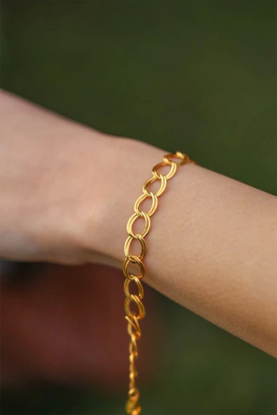 Samanyolu Yaldızlı Altın Bileklik - Resim 3