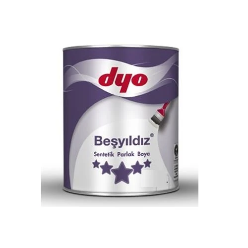 Dyo Beşyıldız Sentetik Parlak Ahşap Ve Metal Boyası 0.75 Lt Beyaz ürün görseli 1