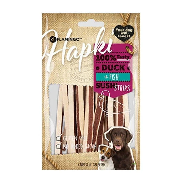 Flamingo Hapki Ördekli Balıklı Şerit Köpek Ödülü 85gr