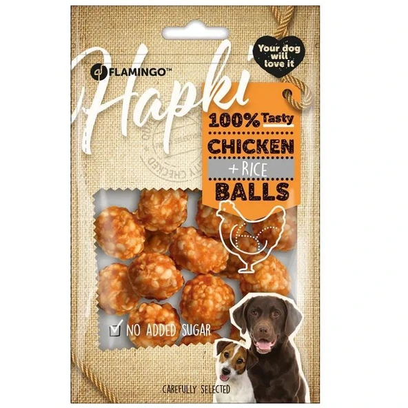 Flamingo Tavuklu Ve Pirinçli Top Köpek Ödül Maması 75 Gr