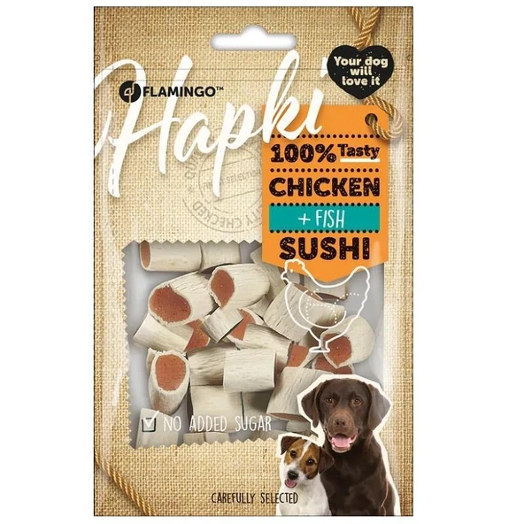 Flamingo Hapki Suşi Tavuklu Ve Balıklı Köpek Ödülü 85 gr