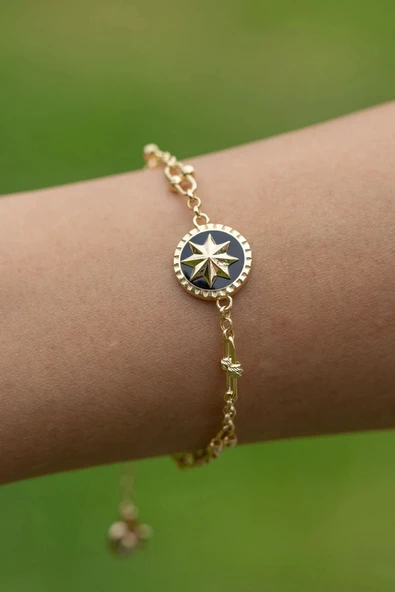 Yıldız Dorikalı Altın Bileklik