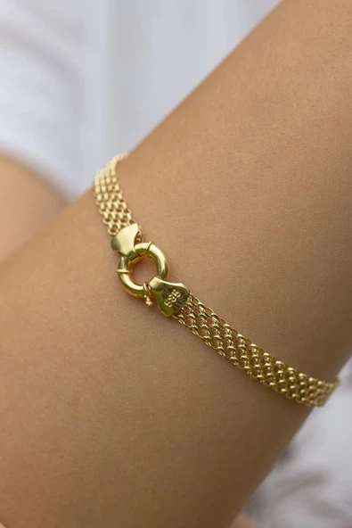 14 Ayar Bismarck Altın Bileklik ürün görseli 1