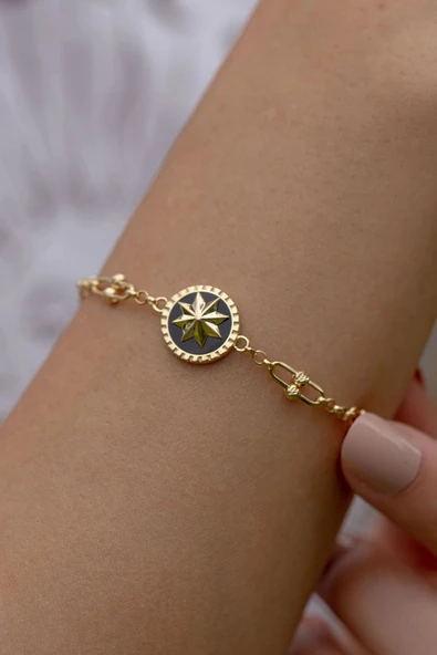 Yıldız Dorikalı Altın Bileklik - 2