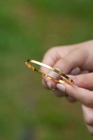 22 Ayar 20 Gram Kibrit Çöpü Hediyelik Bilezik - 3