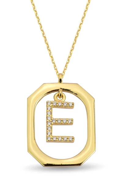 E Model Altın Kolye