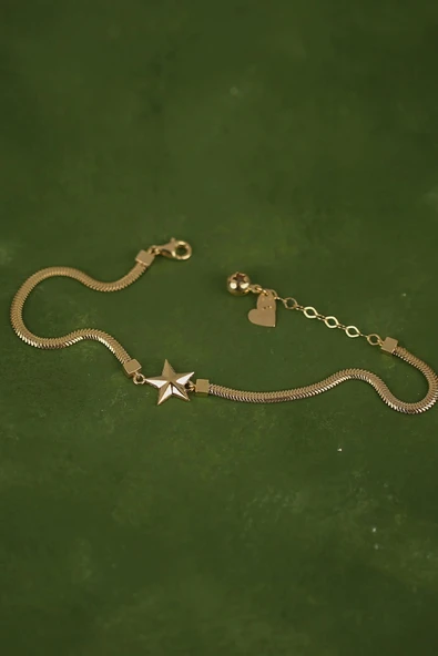 Yıldız Balıksırtı Altın Bileklik - 2