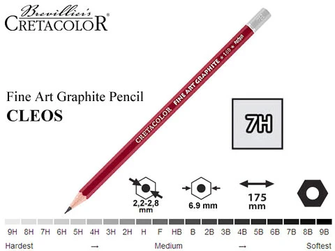 Cretacolor Fine Art Graphite Dereceli Kalem 160 7H (1 Adet) ürün görseli 1