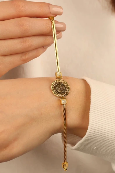 Çeyrekli Balıksırtı Altın Bileklik - 3