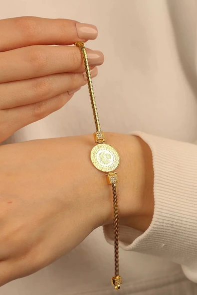 Çeyrekli Balıksırtı Altın Bileklik - 2