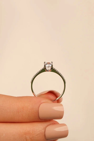 Sevgililer Günü Tektaş Altın Yüzük (ışıklı Kutu ) - Resim 2