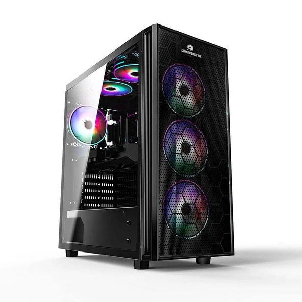 GAMEBOOSTER  gb-x51 usb 3.0 mesh 6xrgb fanli kasa psu yok - Resim 2