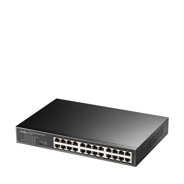 CUDY GS1024 24Port 10/100/1000Mbps VLAN&Extend Mode 11" Rock-Mount Çelik Gigabit Ethernet Switch - 2