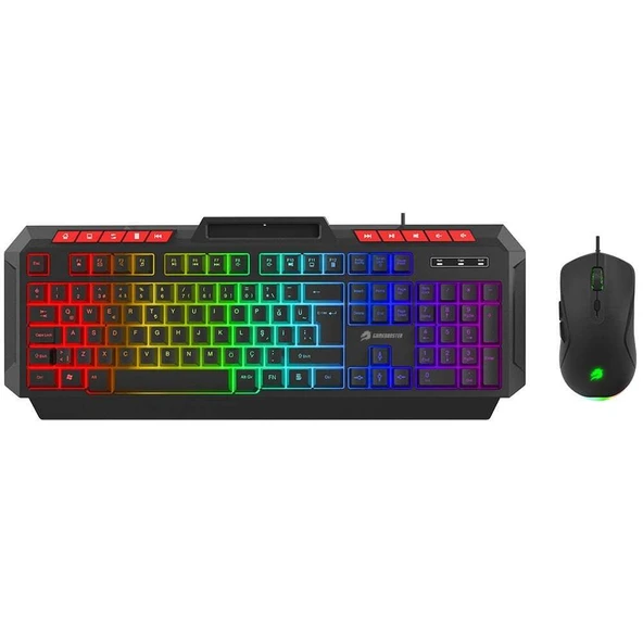GAMEBOOSTER KM-11B Knight Siyah Klavye Mouse Set