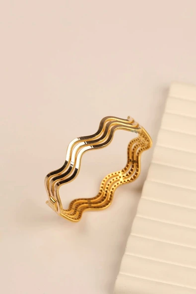 Ajda Yaldızlı Altın Bilezik - 2