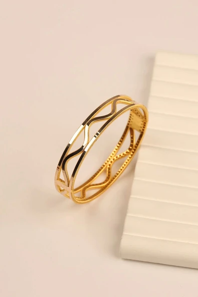 Ajda Yaldızlı Altın Bilezik - 2