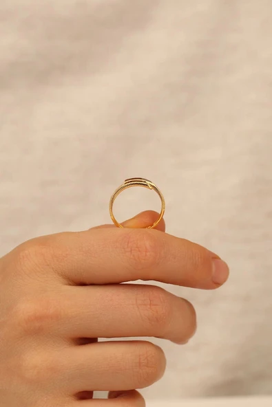 Ajda Aynalı Altın Yüzük - Resim 3