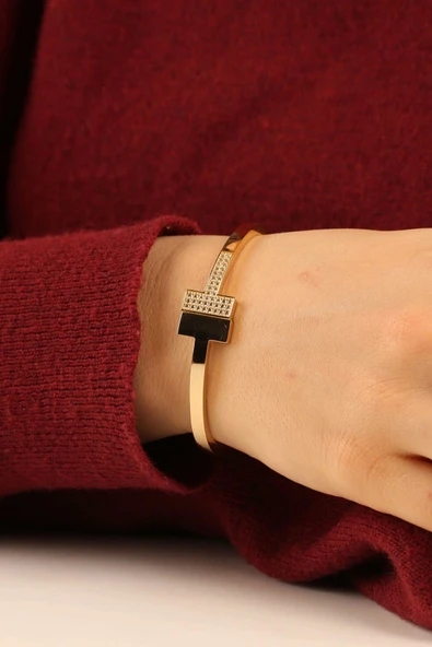 T Kelepçe Altın Bilezik - 2