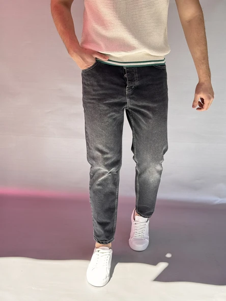 Dikiş Detay Yıkamalı Boyfriend Pantolon - 2