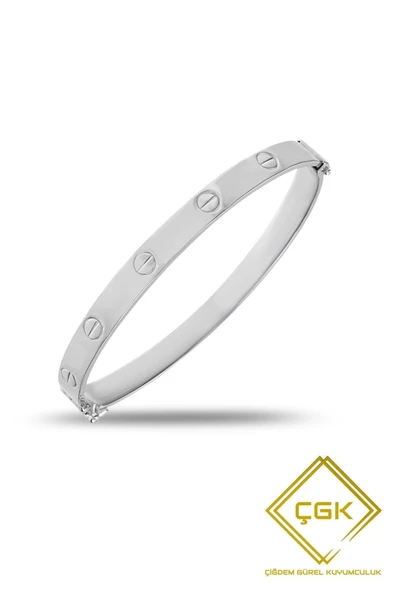 8 Ayar Altın Kelepçe Bilezik - 2