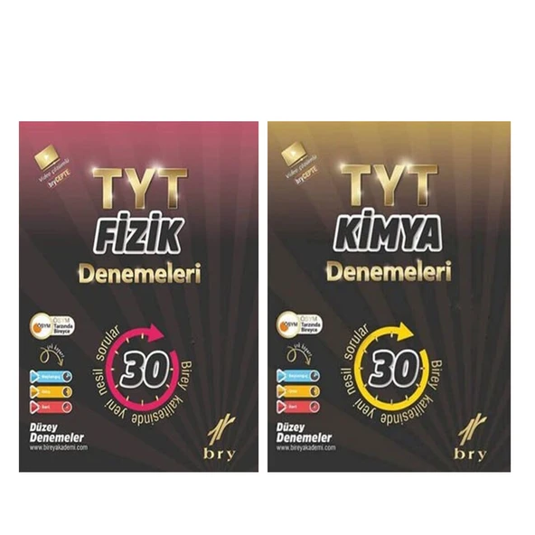 Birey Yayınları TYT Fizik ve Kimya Deneme Seti 2 Kitap