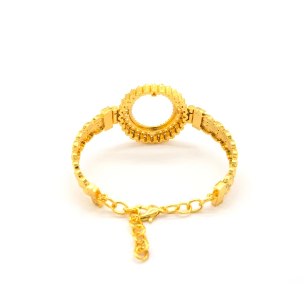 Çeyrek Altın Çerçeve Bileklik Çelik Altın Kaplama BLZ-643 - 4