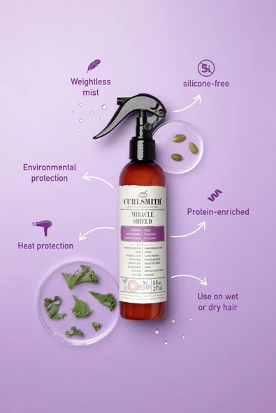 Curlsmith Isıya ve Çevresel Etkenlere Karşı Koruyucu Saç Spreyi 237ML - 2
