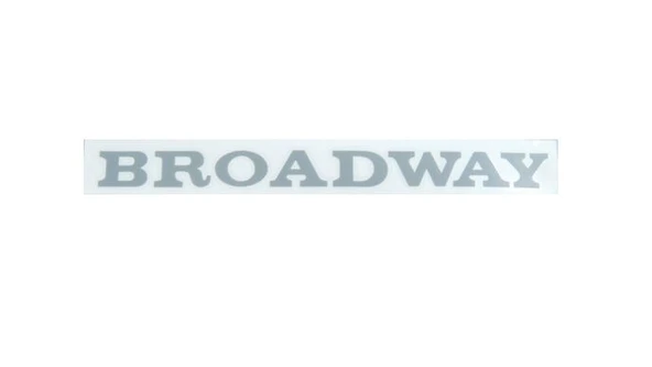 BROADWAY EM KAĞIT YAZI AÇIK GRİ