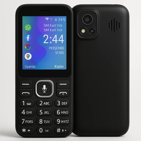 LG Tuşlu Telefon,Siyah,WhatsApp, Facebook, Wi-Fi, Bluetooth, Kamera, Çift SIM, FM Radyo - 2
