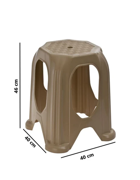 Omnipazar SY-4518 Plastik Kuşaklı Tabure Büyük Boy 4'lü Set - 2