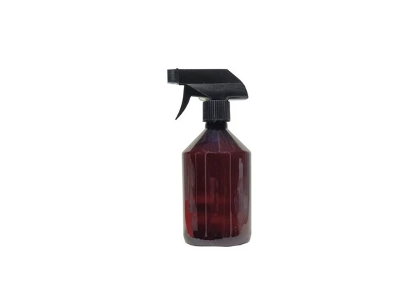 250ml kahverengi plastik triger sprey başlıklı şişe, 12 adet, sprey şişesi, triger başlıklı şişe, kozmetik şişe, sanayi tipi şişe, plastik şişe
