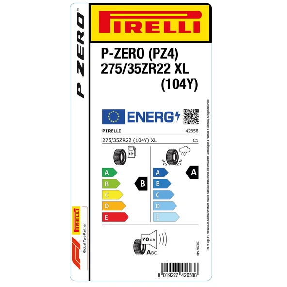 Pirelli Pzero (Pz4) 275/35 R 22 XL 104Y Yaz Performans Lastiği-2023 - 2