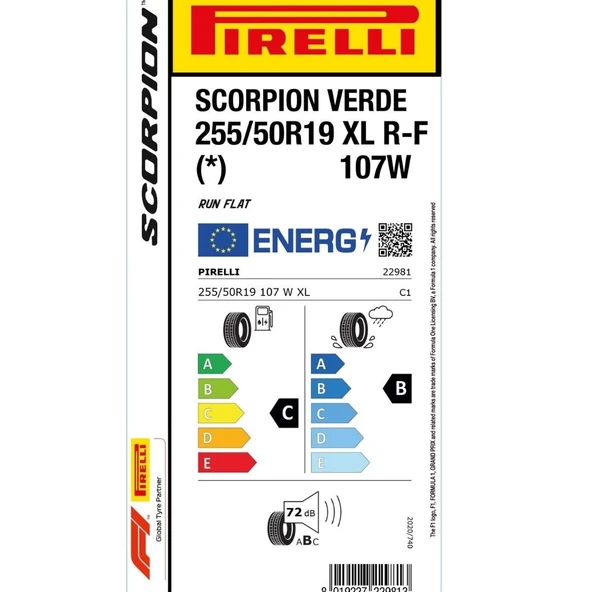 Pirelli Scorpion Verde 255/50 R 19 RFT XL 107W-2023 - 2