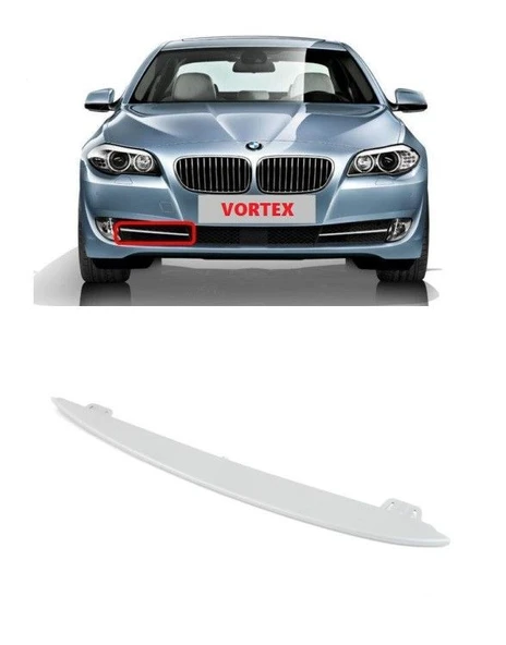 BMW - ÖN TAMPON IZGARA ÇITASI SAĞ (GÜMÜŞ GRİ) F10 2010- - 51117231860