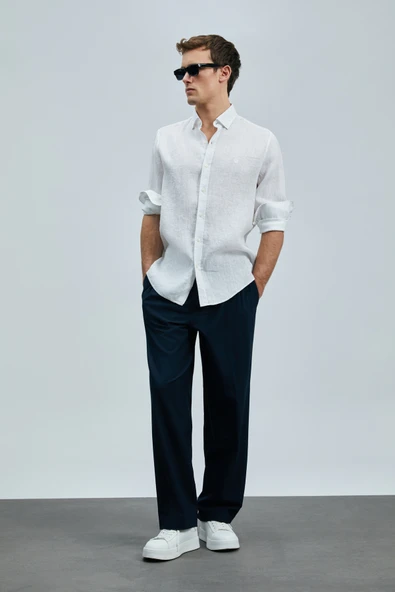 Lufian 111010630 Pitaya Keten Gömlek Comfort Fit Erkek Gömlek - Resim 2