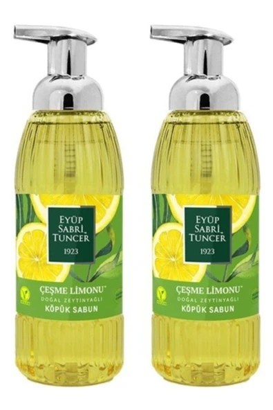 Zeytinyağlı Çeşme Limon Köpük Sabun 500ml X 2 Adet