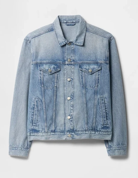 Gap V-New Denim Icon Jacket - Lıght 722737000 Icon Denim Ceket Erkek Kot Ceket - Resim 2