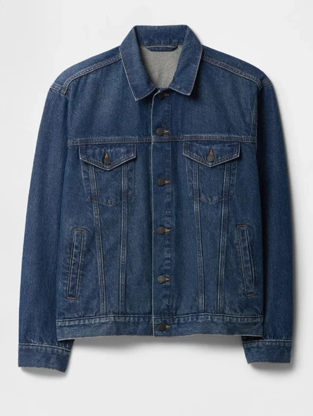 Gap V-New Denim Icon Jacket - Lıght 722737000 Icon Denim Ceket Erkek Kot Ceket - Resim 6