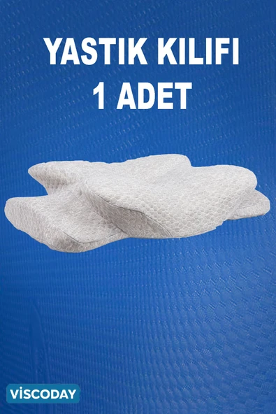 viscoday  Yastık Kılıfı Yüksek Boyun Destekli Ortopedik Visco Yastık Kılıfı 1 Adet Gri
