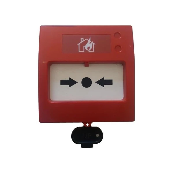 TEKNIM Teknim TFB-3168 Konvansiyonel Yangin Alarm Butonu, Tekrar Kurulabilir, Led Göstergeli