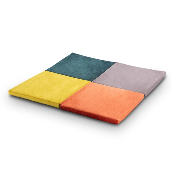 Homedius Happy Play Katlanır Yer Minderi Oyun Minderi Oyun Halısı - 120x120 cm  Antrasit 120x120 - 3