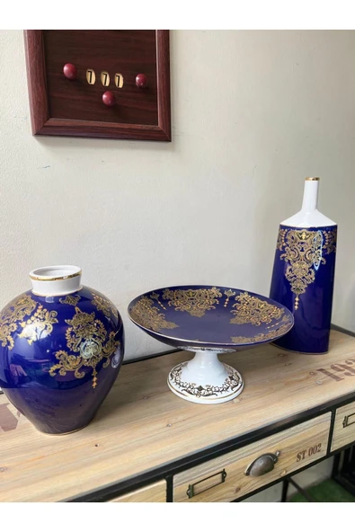 BADU dekoratif 3lü vaza set - 4