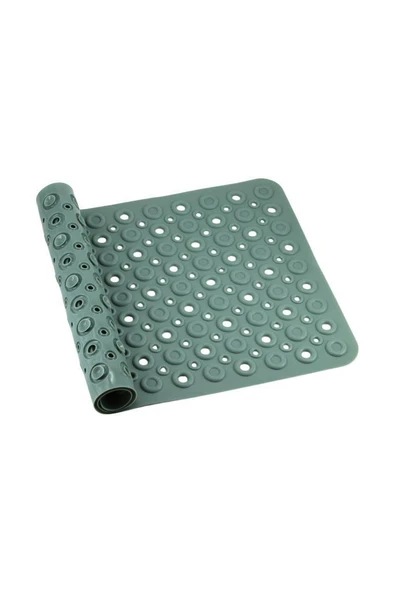Efe Mark Premium Serisi Banyo - Küvet İçi Kaydırmaz Vantuzlu Oluklu Desenli Diktördgen Paspas 67,5 x 34,5 cm, Yeşil - 3