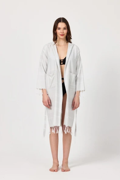 Makro Kadın Bornoz peştemal Plaj elbisesi Pareo