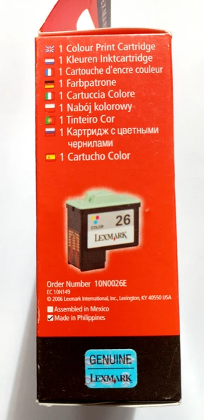 Lexmark 26 10N0026E Renkli Kartuş - 4