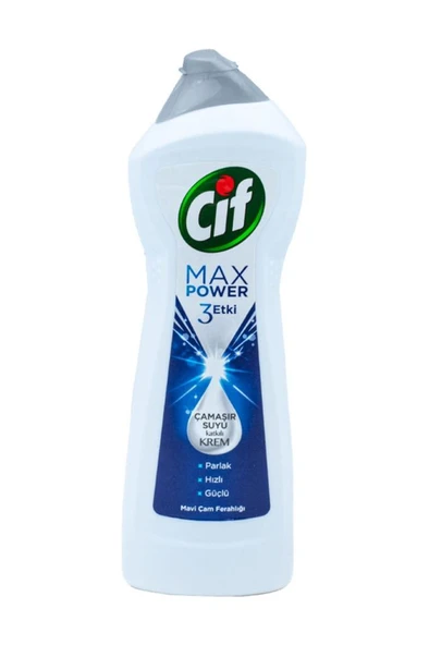 Cif Max Power Mavi Çam Ferahlığı Çamaşır Suyu Katkılı Krem 675 ml - 2