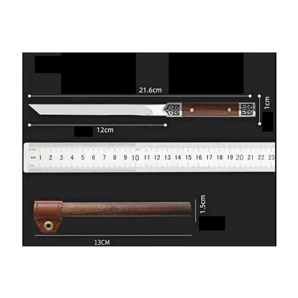 Katana Japon Şef Bıçağı Tanto - Resim 4