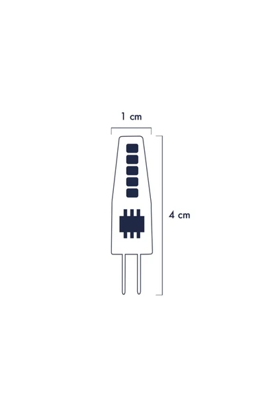 Cob LED Ampul G4 2W 3000K 3'lü ERD-266 - 2
