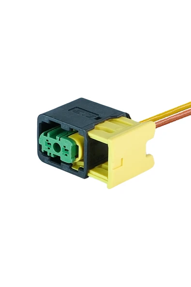 Valf Soketi Yeşil 2 Pin Kablolu - Resim 2