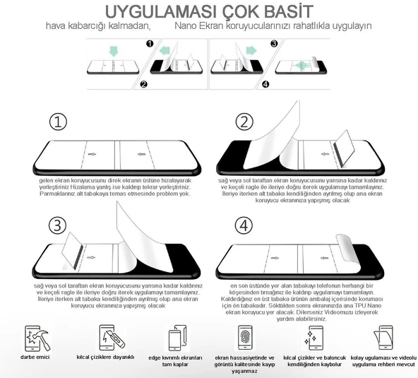 Xiaomi REDMİ 8A NANO Ön Ekran + Full Arka Kaplama SET Esnek ULTRA İnce - SANDEX - EPU HD - 4